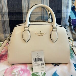 Kate Spade Madison Saffiano Leather Duffle Crossbody - Meringue